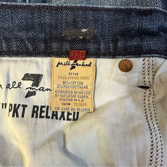 7FAM 7 for All Mankind “A” PKT Relaxed Jeans Men's Size‎ 30 Blue - Picture 7 of 9